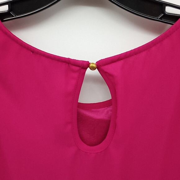 Papermoon for Stitchfix Women's Deep Pink Short Sleeve Dress Size XS - Picture 6 of 12